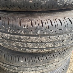 軽トラック用タイヤホイル付き4本　セットの画像
