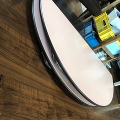 高品質 保育園　幼児用 折り畳み 円卓 半円形 丸テーブル ピンク 座卓 保育園の画像