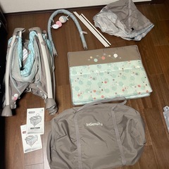 【無料】InGenuity の折畳式プレイヤード 、Deltababy Carry Cotの画像