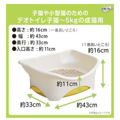 環境配慮型!!可愛い猫型デオトイレ♪ブラウンもありますの画像