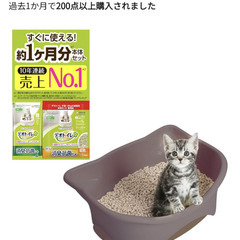 環境配慮型!!可愛い猫型デオトイレ♪ブラウンもありますの画像