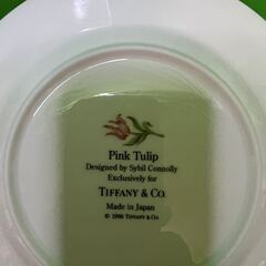 おそらく未使用！Tiffany&Co ピンクチューリップ　ケーキ皿@Yの画像