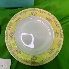 おそらく未使用！Tiffany&Co ピンクチューリップ　ケーキ皿@Yの画像