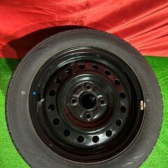 鉄チン スチールホイール 14インチ 4.5J PCD100 4穴 ダンロップ エナセーブ 155/65R14 タント ワゴンR等の画像