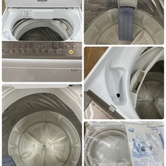 R305 ☀️ ジモティー限定価格！ Panasonic 洗濯機 （7.0㎏) 17年製 NA-F70PB10 ⭐ 動作確認済 ⭐ クリーニング済の画像