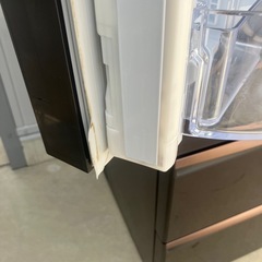WR-WX52A-BR1形【引き取り限定】　6ドア冷蔵庫　三菱　2017年製　動作確認済み 冷蔵庫 三菱の画像