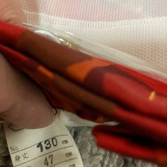 道行コート 和装 着物 雨よけ 防寒 赤 えんじ柄、未使用品の画像