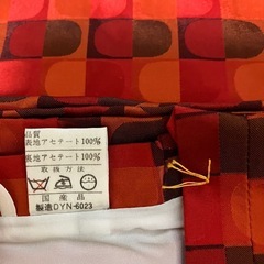 道行コート 和装 着物 雨よけ 防寒 赤 えんじ柄、未使用品の画像