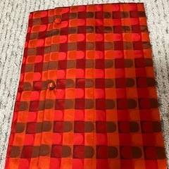 道行コート 和装 着物 雨よけ 防寒 赤 えんじ柄、未使用品の画像