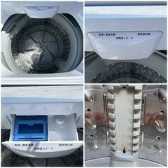 【❗️✨一人暮らし・二人暮らし向け✨❗️】ニトリ 全自動洗濯機 6kg 2019年製 使用感あり ✨簡易清掃・動作確認済み❗️の画像