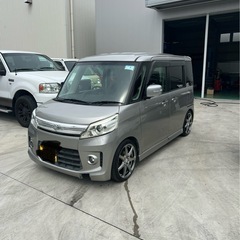 25年式スペーシアカスタムターボ両側パワースライド車検令和9年までワークエモーション16アルミホイールの画像