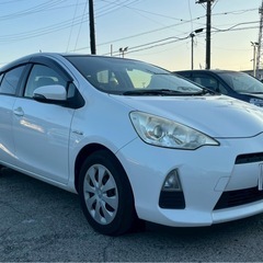 【支払総額35万円】お手頃！燃費良好アクア車検令和9年9月HVバッテリー問題無し！機関良好 フルセグTV 記録簿あり 安心のコミコミ表記♩の画像