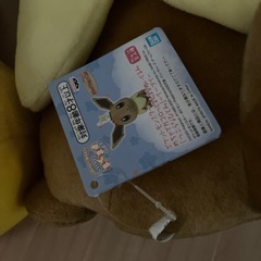 【希望者様と連絡中】ピカチュウとイーブイのぬいぐるみの画像