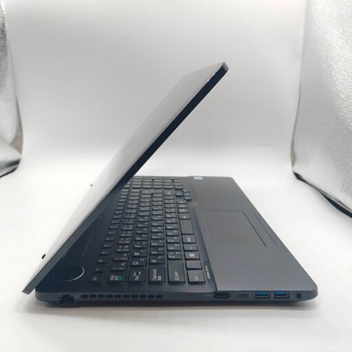 タッチパネル バッテリー◎ フルHD 15.6 富士通 ノートPC LIFEBOOK AH77/B1 Core i7-7700HQ windows11  16GB SSD256GB  カメラあり オフィス 黒 ブラック (C081)