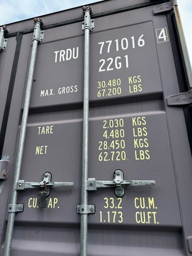 値下げ！20ft コンテナ　2台まとめて