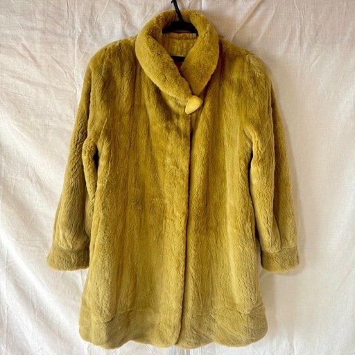 【保証書付き】定価75万円 EMBA シェアードミンクミネラルブルーロングコート 保証書付き】定価75万円 EMBA シェアードミンク ミネラルブルー ロング