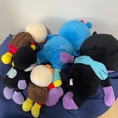 アンパンマン BIGサイズ ぬいぐるみ おしゃべりアンパンマン パズル セットの画像