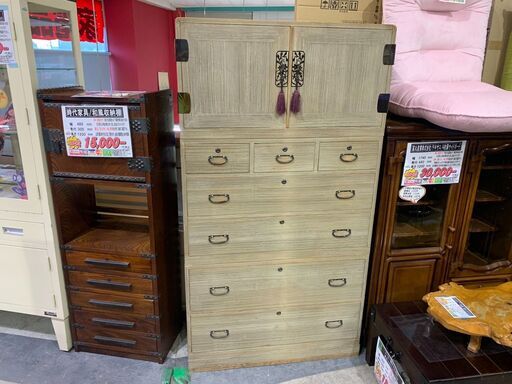 中古　桐箪笥 桐箪笥｜3分割 (愛品館千葉店) 東千葉の収納家具《タンス、衣類