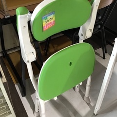 安寿　シャワーベンチ　折りたたみ　 風呂椅子　介護椅子　介護用品 グリーン　中古品の画像