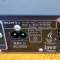 SONY ブルーレイレコーダーの画像