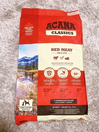 ACANA レッドミートレシピ　ドッグフード　全犬種全年齢対応9.7kg