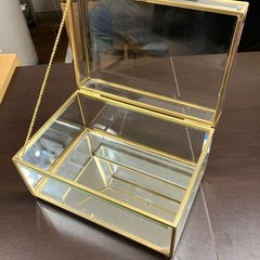I2509-193 フランフラン ラミュール アイアンガラスボックス スクエアL 中古の画像
