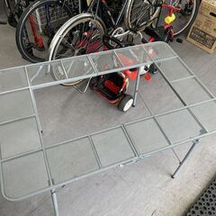 NorthEagle バーベキューテーブルⅡ NE-1392 アウトドアテーブル 囲炉裏キャンプ 網 BBQ ノースイーグル 札幌市手稲区の画像
