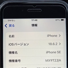 美品_国内SIMフリー版 iPhoneSE第2世代 64GB　ホワイト の画像
