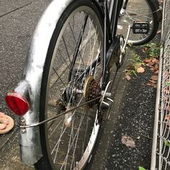 リサイクルショップどりーむ鹿大前店　No.415　22200W　26インチ　黒色　LEDオートライト付き　鍵なし　６段階ギア　※1～4速のみ使用可能の画像