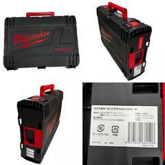 SG00001 訳アリ品 Milwaukee ミルウォーキー 未使用 インパクトドライバー、ドリルドライバー、バッテリー、充電器付き M12FPP2A2-632  レッド　ブラック [1000027753940]の画像