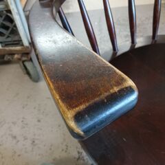 北海道民芸家具 回転式ダイニングチェア キャスター付き ウィンザー スピンドル 北海道民芸家具 回転風椅子 キャスター付き 無垢材 ウィンザー