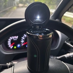 カシムラ　シルバーステッチソーラーボトル　車用灰皿の画像