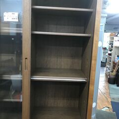 リサイクルショップどりーむ鹿大前店　No.2106　食器棚　木目調の画像