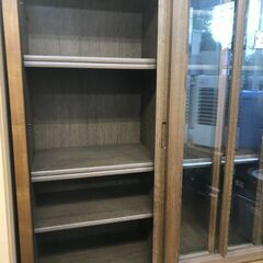 リサイクルショップどりーむ鹿大前店　No.2106　食器棚　木目調の画像