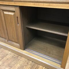 リサイクルショップどりーむ鹿大前店　No.2106　食器棚　木目調の画像