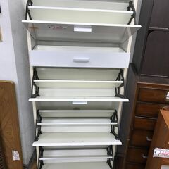 リサイクルショップどりーむ鹿大前店　No.2666　靴箱　白色　オシャレの画像