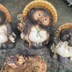 置物 信楽焼 狸 たぬき 商売繁盛 縁起物の画像