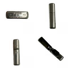 170590 現状品 ZIPPO ジッポ オイルライター 両面ストライプ アーマー [1000021835345]の画像