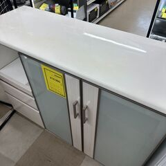 【ジャングルジャングル滋賀草津店】ジモティ来店特価!!　キッチンカウンター　ｵﾌﾎﾜｲﾄ　J-250965の画像