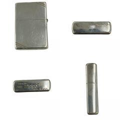 170590 現状品 ZIPPO ジッポ オイルライター ダイアゴナルライン スターリング [1000021835291]の画像