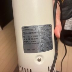 【ほぼ未使用】タワーヒーター（縦型電気ヒーター）の画像