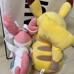 ピカチュウとニンフィアの画像