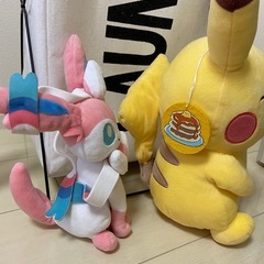 ピカチュウとニンフィアの画像