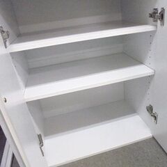 食器棚 幅60 奥行40 高さ181㎝ ホワイト 白 上下セパレート キッチン収納 キャビネット 札幌市 白石区 東札幌の画像