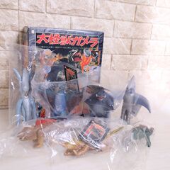 美品・希少 大怪獣ガメラ 復活大結集BOX 当時物 バンダイ ７体セット 完品の画像