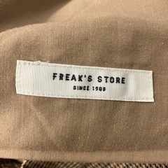 K2509-114 FREAK`S STORE ワークパンツ ワンタック 千鳥柄 ブラウン サイズ:S 中古美品の画像