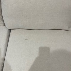 【早い者勝ち】シンプルソファー　白　ホワイトの画像