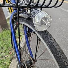リサイクルショップどりーむ荒田店　No482　自転車　シティサイクル　27インチ　青　エコチャリNo22166Uの画像