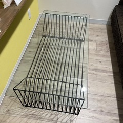 大塚家具　リビングテーブル　センターテーブル　ガラステーブルの画像