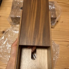 木製　ティッシュケース　２個の画像